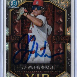 JJ Wetherholt Autographed 2025 Bowman MOJO Very Important Prospects VIP18 Rookie Card