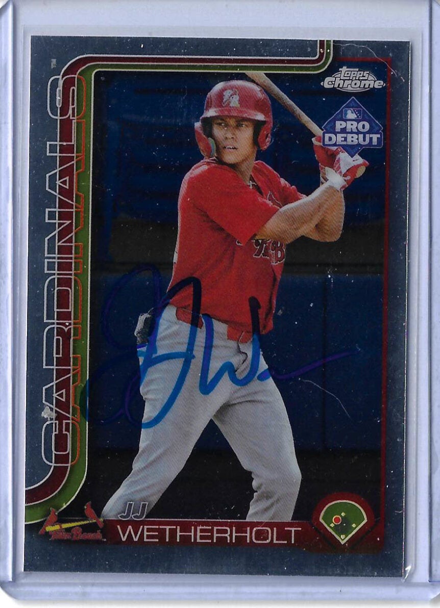 JJ Wetherholt Autographed 2025 Topps Pro Debut Chrome PDC-94
