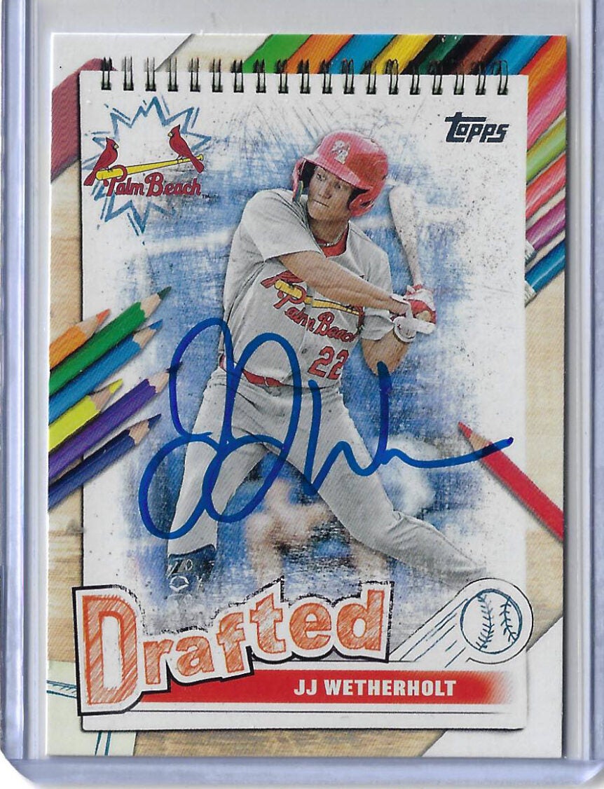 JJ Wetherholt Autographed 2025 Topps Pro Debut Drafted DF-8