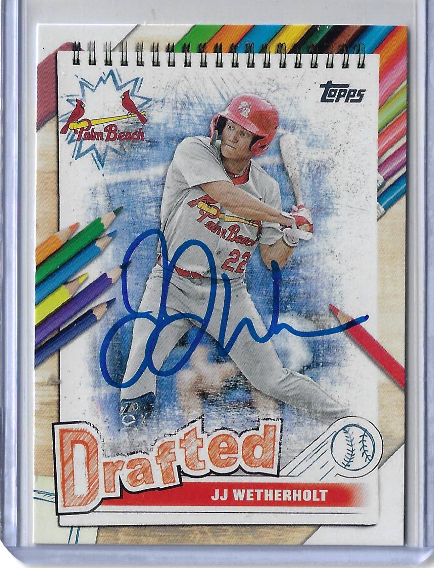 JJ Wetherholt Autographed 2025 Topps Pro Debut Drafted DF-8