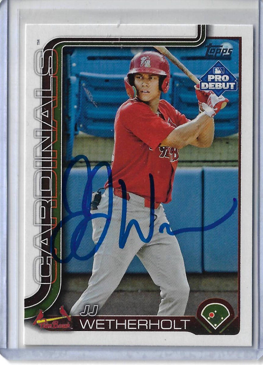 JJ Wetherholt Autographed 2025 Topps Pro Debut Paper PD-94