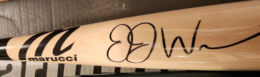 JJ Wetherholt Autographed Game Model Bat v3