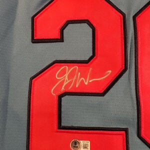 JJ Wetherholt Autographed Powder Blue St Louis Cardinals Jersey v1