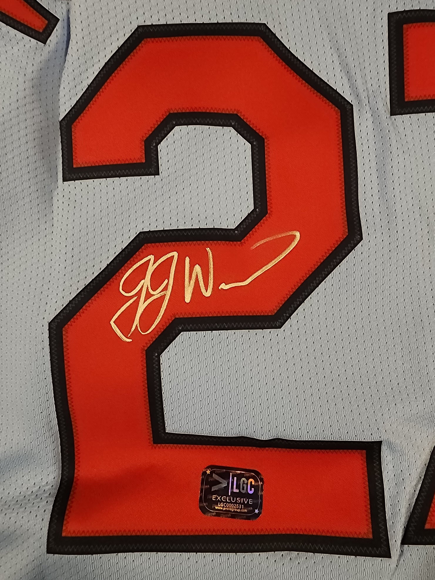 JJ Wetherholt Autographed Powder Blue St Louis Cardinals Jersey v1