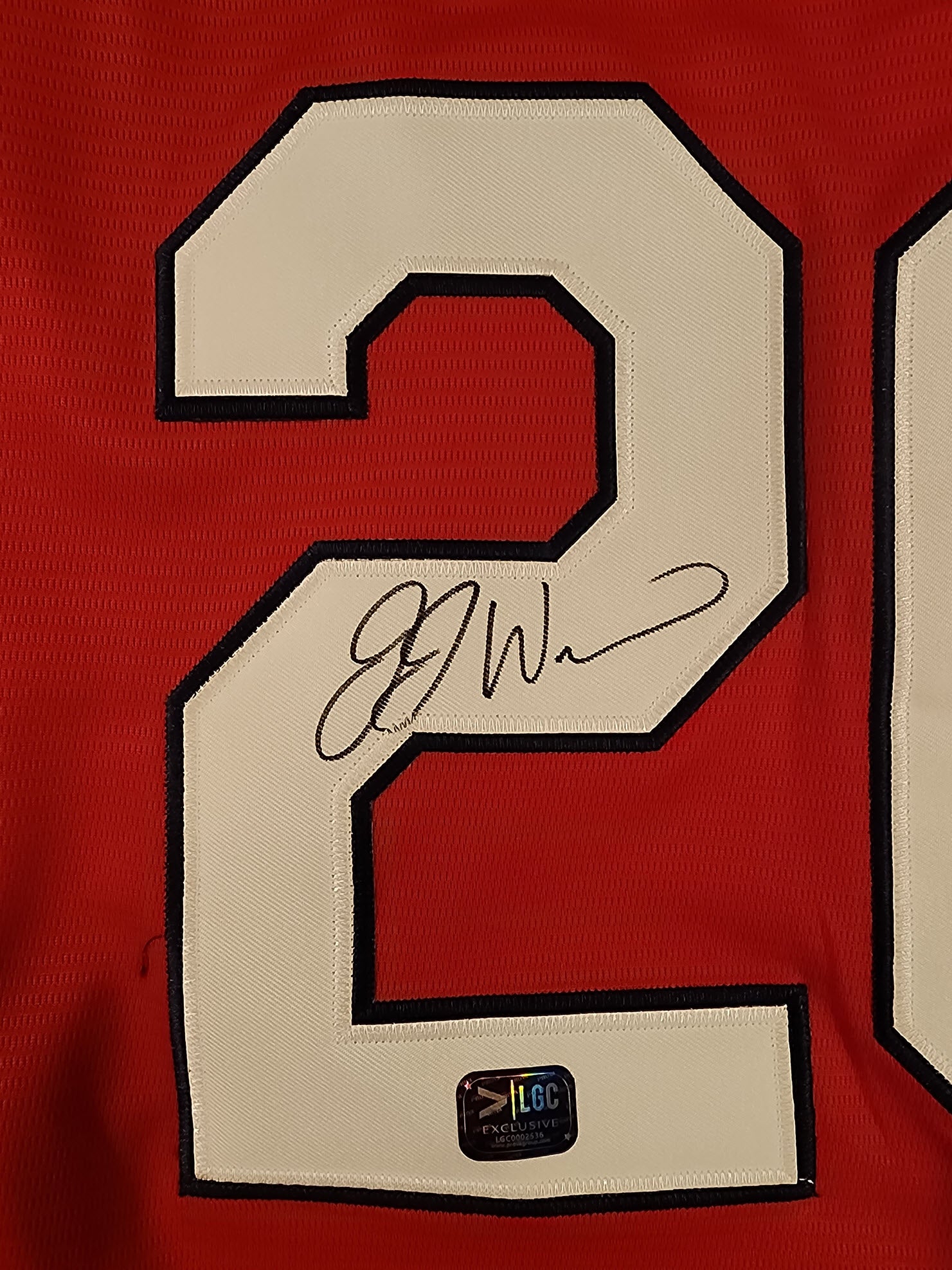 JJ Wetherholt Autographed Red St Louis Cardinals Jersey v1