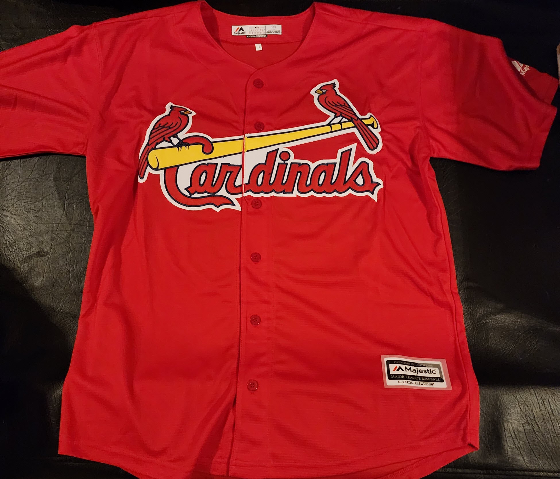 JJ Wetherholt Autographed Red St Louis Cardinals Jersey v4