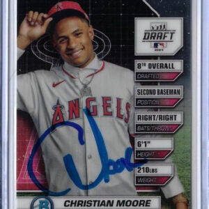 Christian Moore Autographed 2024 Bowman Draft Draft Night BDN6 Rookie Card