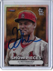 JJ Wetherholt Autographed 2025 Bowmans Best BS11 Showpieces