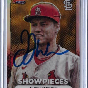JJ Wetherholt Autographed 2025 Bowmans Best BS11 Showpieces
