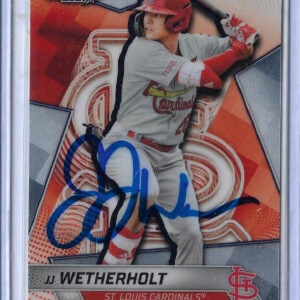 JJ Wetherholt Autographed 2025 Bowmans Best Top Prospects TP14