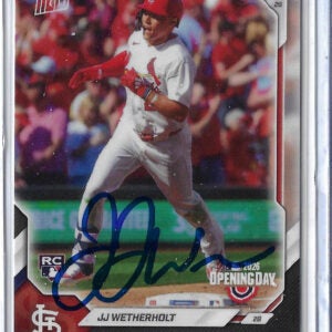 JJ Wetherholt Autographed 2026 Topps Now MLB Opening Day Debut 8