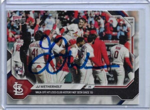 JJ Wetherholt Autographed 2026 Topps Now Walk Off Game 18