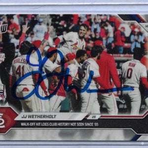 JJ Wetherholt Autographed 2026 Topps Now Walk Off Game 18