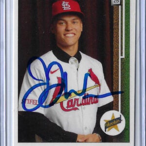 JJ Wetherholt Autographed Custom Rookie Card