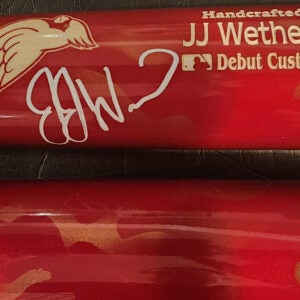 JJ Wetherholt Autographed Marucci St Louis Cardinals Opening Day Baseball Bat v1