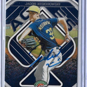 Jacob Misiorowski Autographed 2024 Panini Prospect Edition Aces 25 Rookie Card