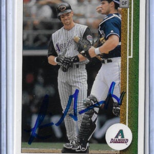 Luis Gonzalez Autographed 2002 UD Authentics Card 120