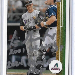 Luis Gonzalez Autographed 2002 UD Authentics Card 120 Inscribed