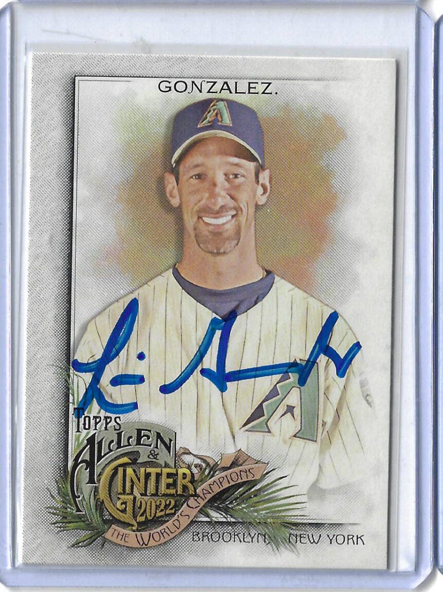 Luis Gonzalez Autographed 2022 Allen and Ginter Card 342