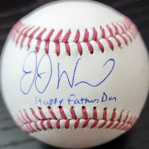 JJ Wetherholt Autographed OMLB Baseball Inscribed Happy Fathers Day v1