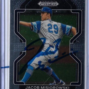 Jacob Misiorowski Autographed 2022 Panini Prizm Draft Picks PDP63 Rookie Card