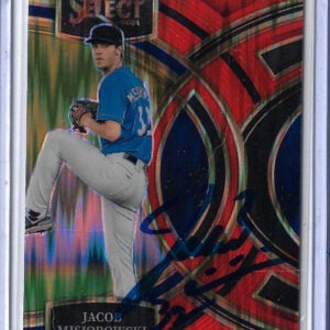 Jacob Misiorowski Autographed 2024 Panini Select Premier Level 38 Orange Prizm Rookie Card