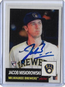 Jacob Misiorowski Autographed 2026 Topps MLB Living Set 916 Rookie Card