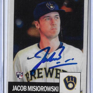 Jacob Misiorowski Autographed 2026 Topps MLB Living Set 916 Rookie Card