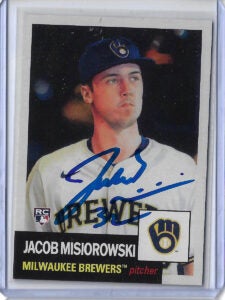 Jacob Misiorowski Autographed 2026 Topps MLB Living Set 916 Rookie Card