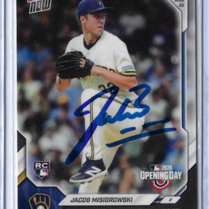 Jacob Misiorowski Autographed 2026 Topps NOW 11K MLB Opening Day 4 Rookie Card