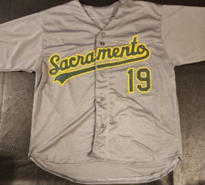 Mason Miller Autographed Custom Sacramento Gray Jersey v4