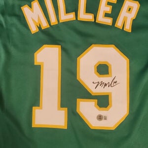 Mason Miller Autographed Custom Sacramento Green Jersey v2