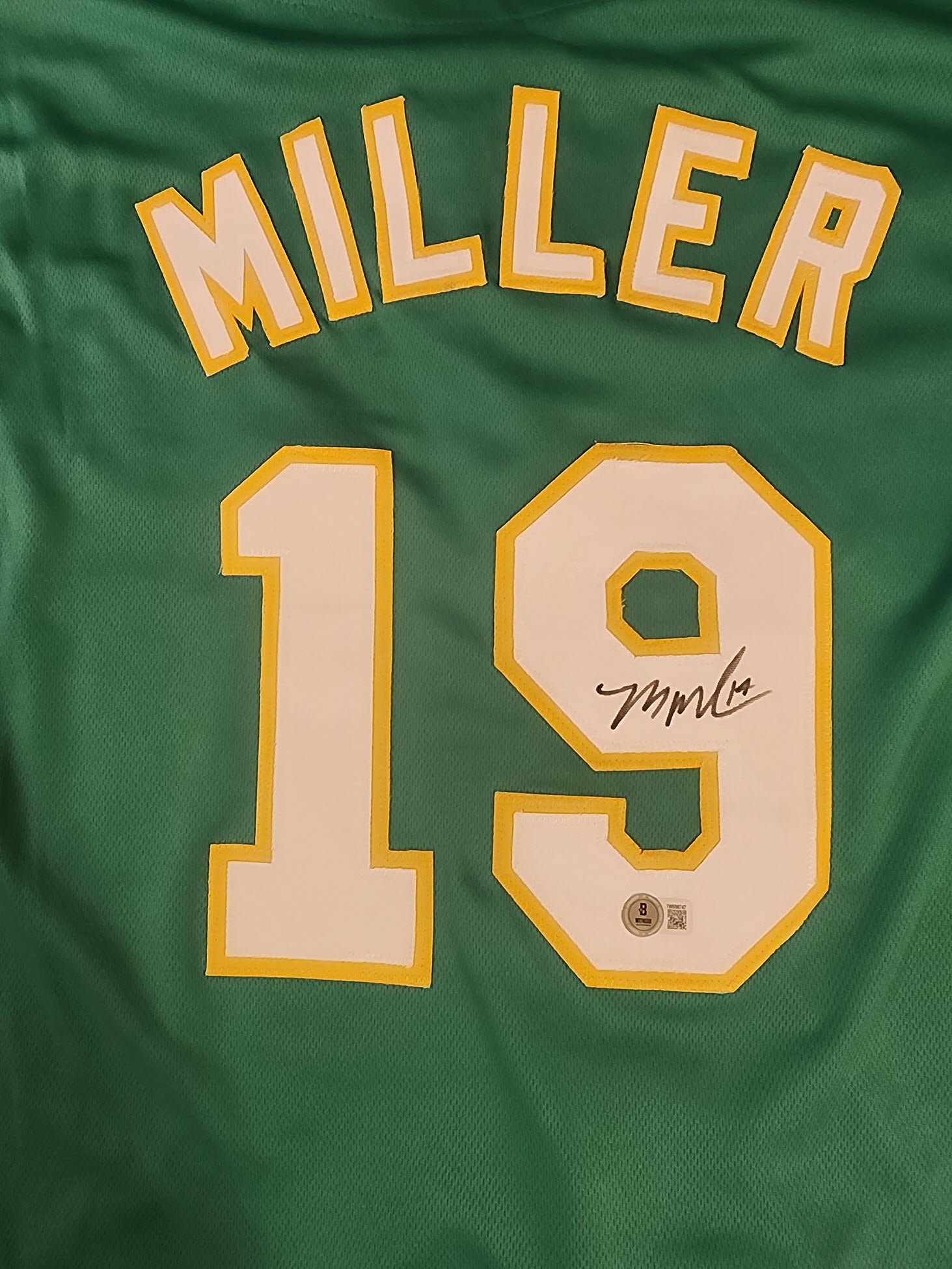 Mason Miller Autographed Custom Sacramento Green Jersey v2