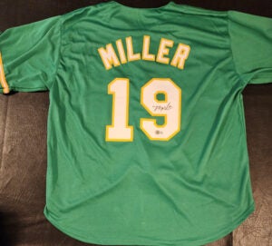 Mason Miller Autographed Custom Sacramento Green Jersey v3