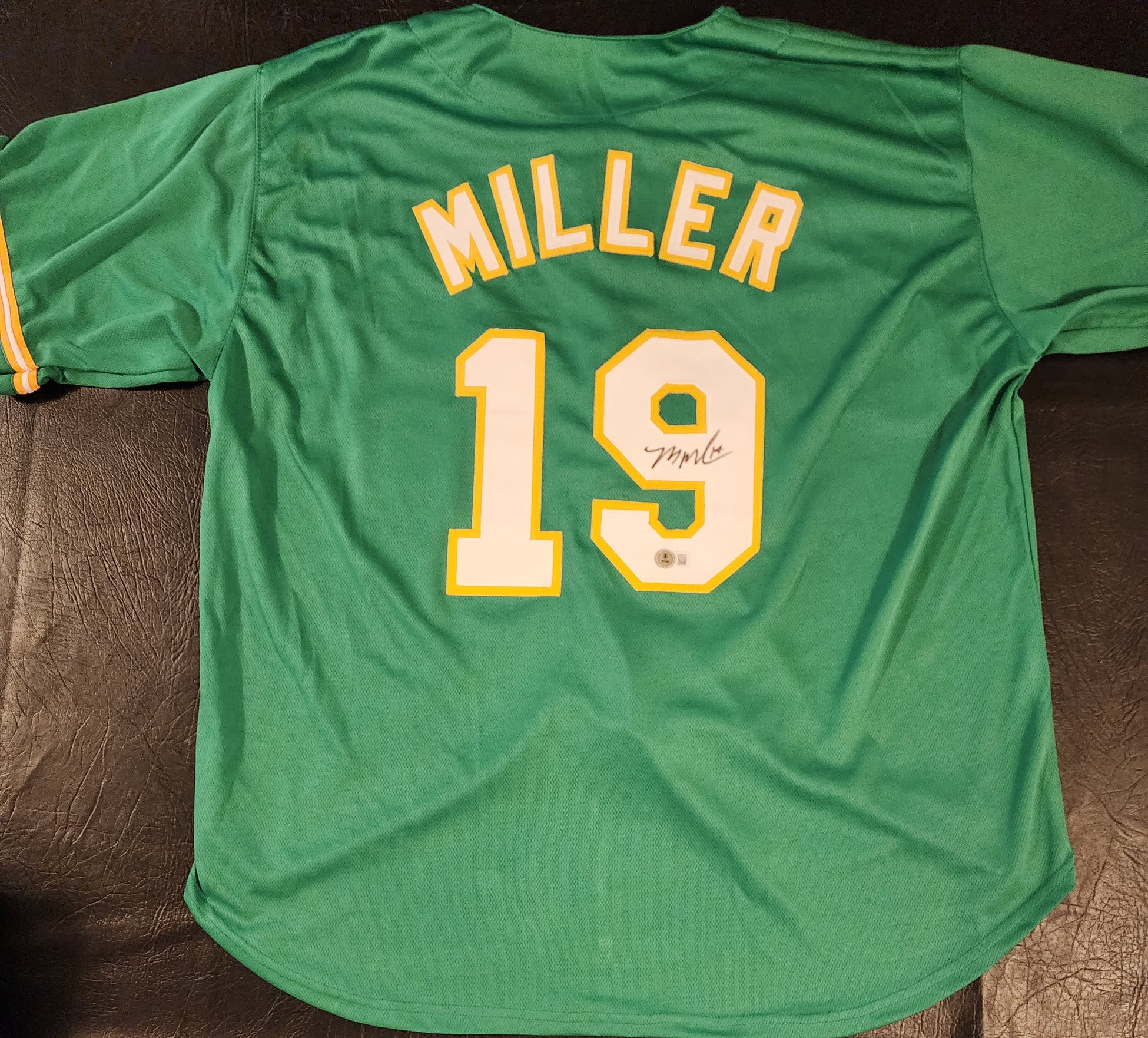 Mason Miller Autographed Custom Sacramento Green Jersey v3