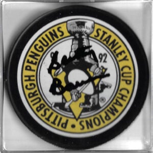 Scotty Bowman Autographed 1992 NHL Stanley Cup Champs Puck PENGUINS