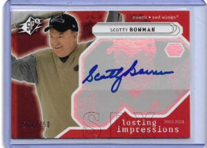 Scotty Bowman Autographed 2003-04 Upper Deck SPx Lasting Impressions 105