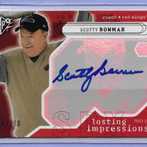 Scotty Bowman Autographed 2003-04 Upper Deck SPx Lasting Impressions 105