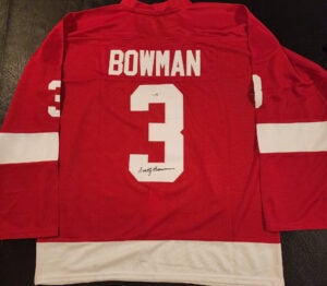 Scotty Bowman Autographed Detroit Red Wings Jersey v3