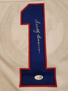 Scotty Bowman Autographed Hockey Hall of Fame Jersey v1