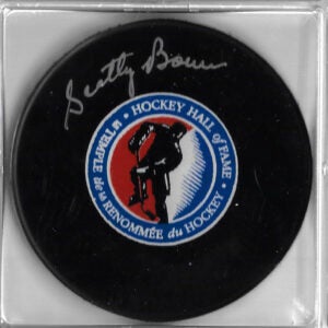 Scotty Bowman Autographed Hockey Hall oif Fame Puck