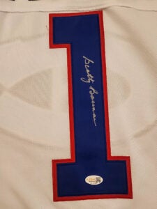 Scotty Bowman Autographed Montreal Canadiens Jersey v1