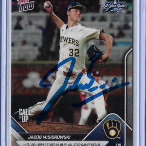 Jacob Misiorowski Autographed 2025 MLB Topps NOW 432 Rookie Card RC
