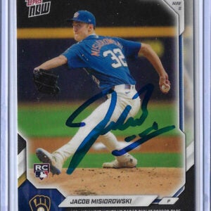 Jacob Misiorowski Autographed 2026 MLB Topps NOW 178 Rookie Card RC