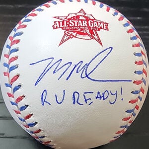 Mason Miller Autographed 2026 All Star Baseball Inscribed R U Ready v1