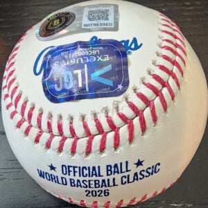 Mason Miller Autographed 2026 World Baseball Classic Baseball v2