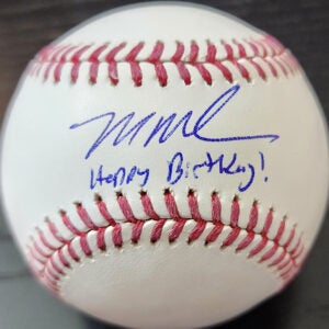 Mason Miller Autographed OMLB Baseball Inscribed Happy Birthday v1