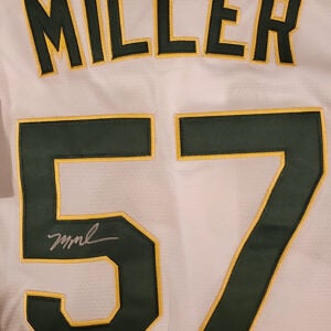 Mason Miller Autographed Oakland Athletics Replica Rookie Jersey v2