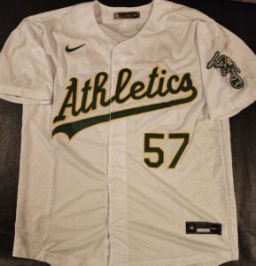 Mason Miller Autographed Oakland Athletics Replica Rookie Jersey v4