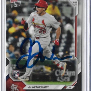 JJ Wetherholt Autographed 2026 MLB Topps NOW Card 134